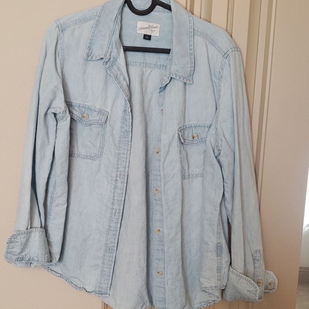 Jean long sleeve shirt